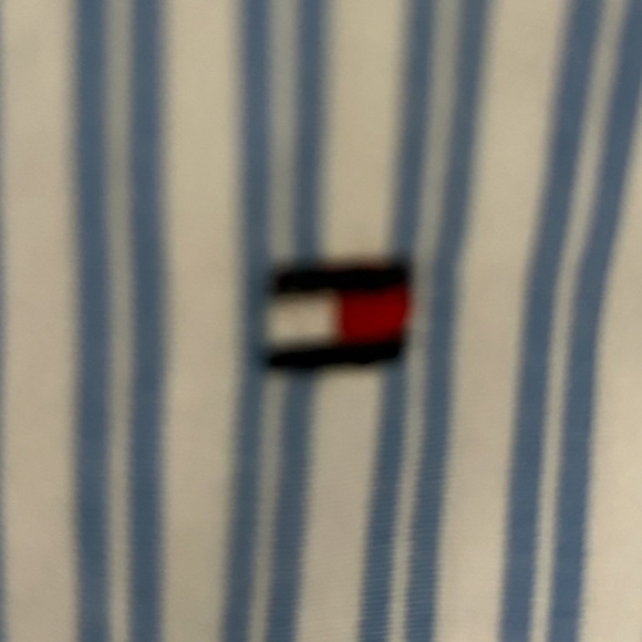 NWOT Tommy Hilfiger 
Simple Cotton Stripe Shirt
Dress Size Small Blue White - Picture 8 of 8